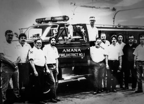 Old Amana Fire Photo